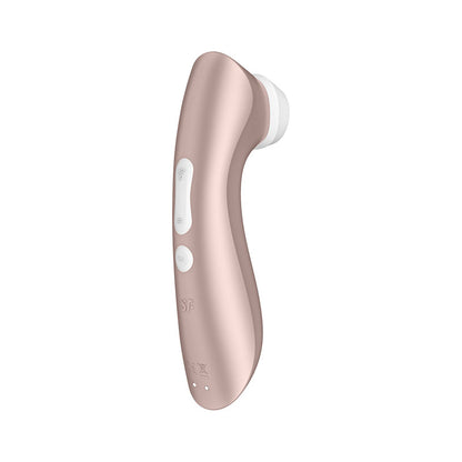 Satisfyer Pro 2+ Rose Gold - Rose Gold Touch-Free USB-C Rechargeable Clitoral Stimulator with Vibration