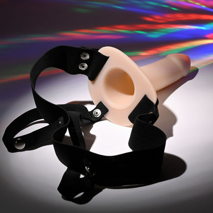 Selopa OUR FIRST HOLLOW STRAP ON LIGHT - Flesh 16.3 cm Hollow Strap-On