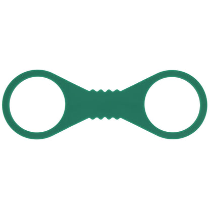 Sex & Mischief Indica Large Silicone Cuffs - Green Large Restraints