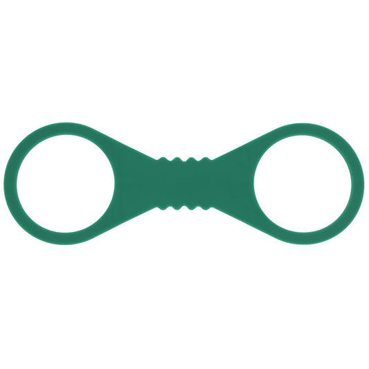 Sex & Mischief Indica Large Silicone Cuffs - Green Large Restraints
