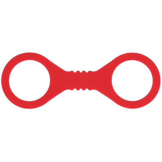 Sex & Mischief Amor Small Silicone Cuffs - Red Small Restraints