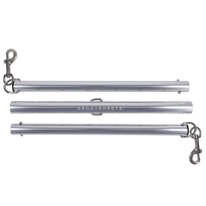 SPORTSHEETS Signature Adjustable Spreader Bar - Silver Metal Adjustable Spreader Bar (No Cuffs Included)