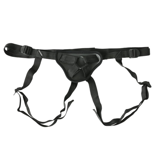 SPORTSHEETS Deep Dive Strap-On - Black Adjustable Strap-On Harness (No Probe Included)