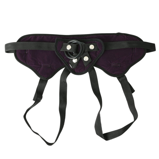 SPORTSHEETS Purple Strap-On - Purple Adjustable Strap-On Harness (No Probe Included)