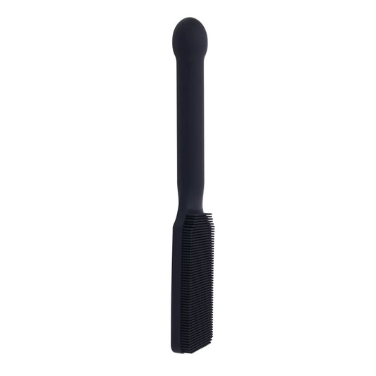 EDGE Pins & Needles Silicone Paddle - Black Spanking Paddle with Insertable Handle