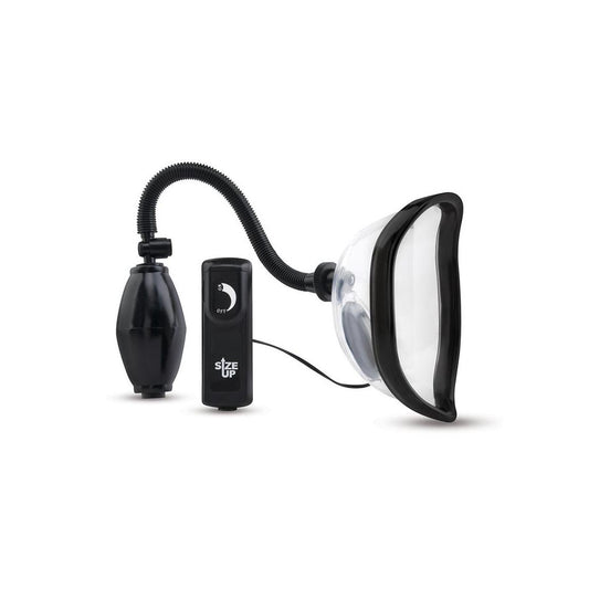 Size Up Vibrating Pussy Pump - Clear Vibrating Vagina Pump