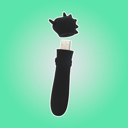 Unihorn - USB Bullet - Wild Spirit - Black USB Rechargeable Vibrating Bullet